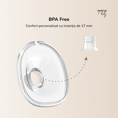 Inserție 17mm pentru Pompa de Sân OPERCEBABYⓇ – Confort Perfect și Colectare Eficientă Fără Durere
