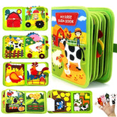 Jucarie interactiva, educationala, senzoriala, Montessori, OPERCEBABY™️, Busy Board, Ferma, 20-IN-1 Activitati, Dezvoltarea Abilitatilor Motrice si Atentiei, Coordonare Mana-Ochi, Materiale Sigure si Durabile, Ideala pentru calatorit