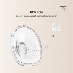 Inserție 21mm pentru Pompa de Sân OPERCEBABYⓇ – Confort Perfect și Colectare Eficientă Fără Durere
