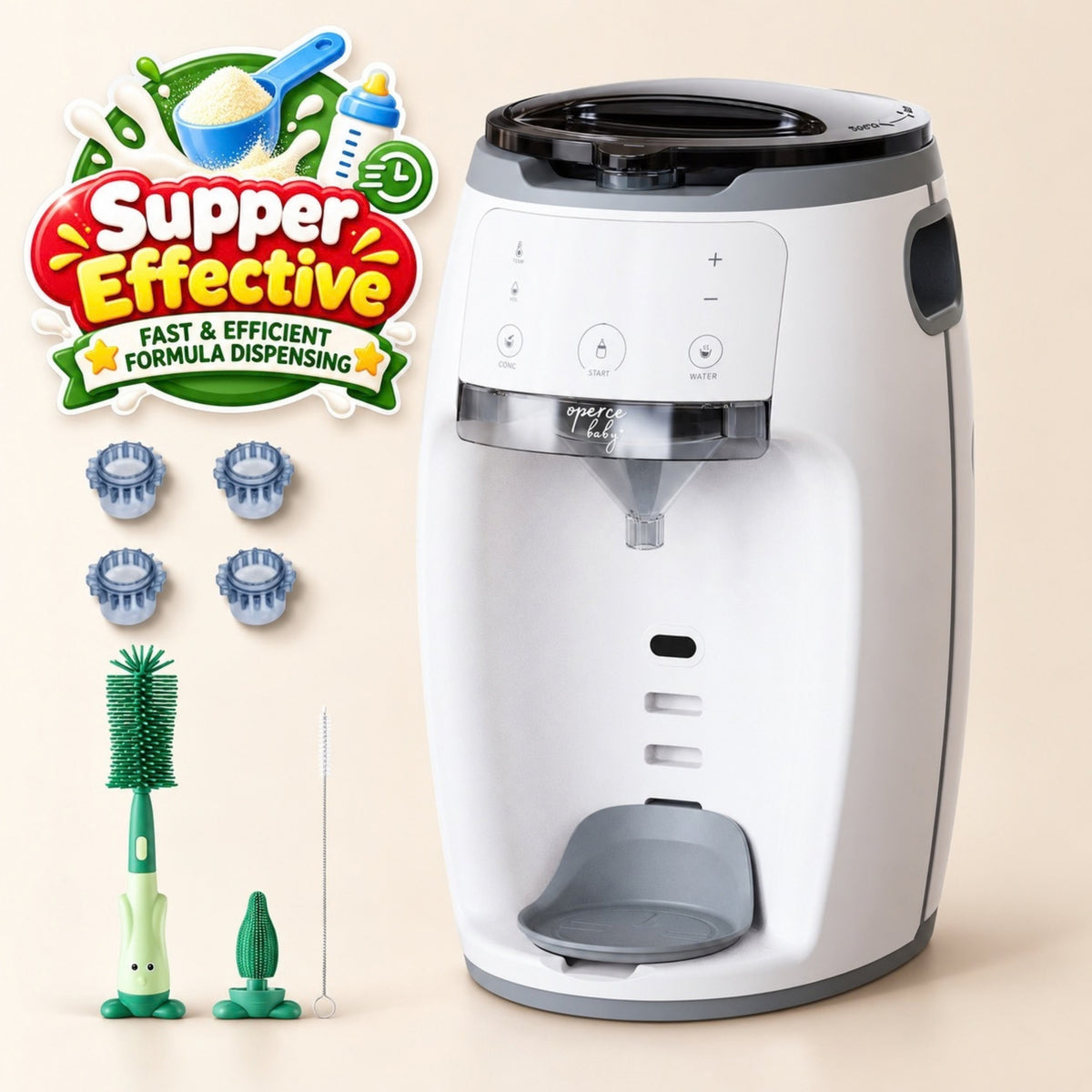 Espressor Lapte Praf OPERCEBABYⓇ - Biberonul Perfect în Cateva Minute