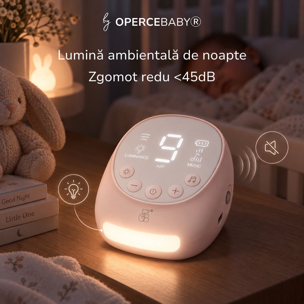 Aspirator Nazal Electric OPERCEBABYⓇ - Respiratie Libera in Cateva Secunde