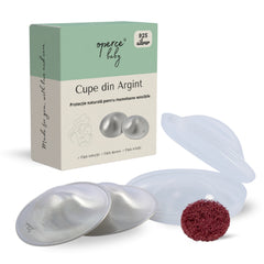 Set Cupe de Argint 925, OPERCEBABYⓇ – Calmare Rapida & Vindecare Naturala a Mamelonului
