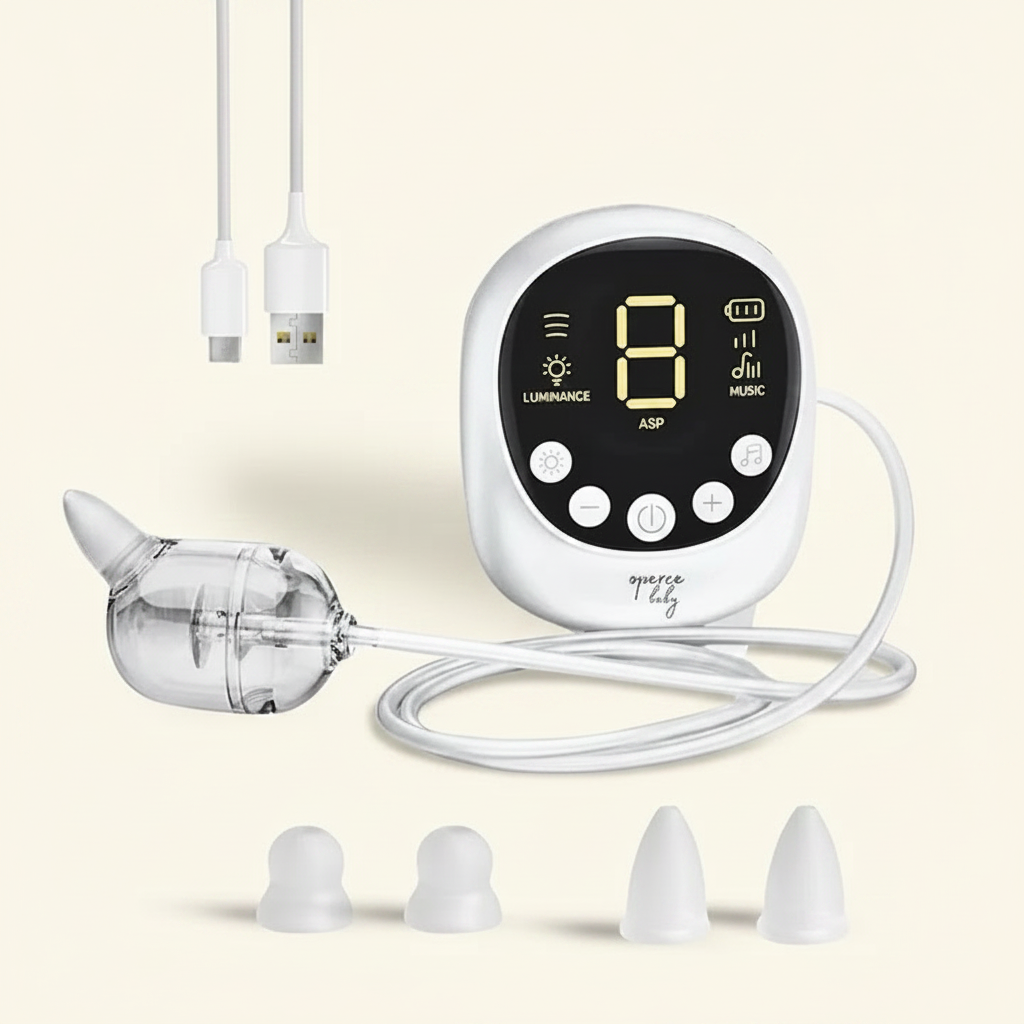 Aspirator Nazal Electric OPERCEBABYⓇ - Respiratie Libera in Cateva Secunde