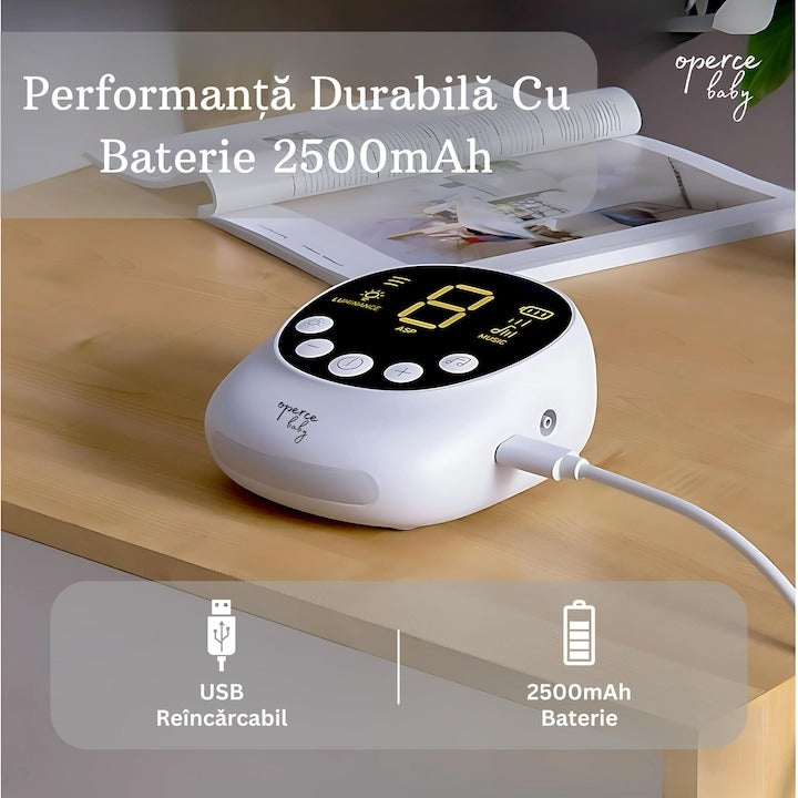 Aspirator Nazal Electric OPERCEBABYⓇ - Respiratie Libera in Cateva Secunde