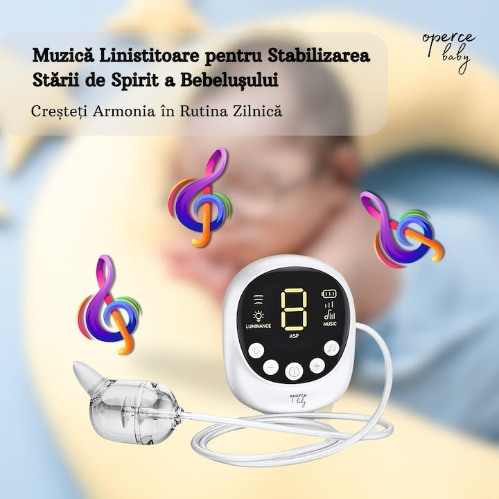 Aspirator Nazal Electric OPERCEBABYⓇ - Respiratie Libera in Cateva Secunde